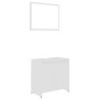 Set of white plywood bathroom furniture by vidaXL, Bathroom furniture - Ref: Foro24-802651, Price: 55,82 €, Discount: %