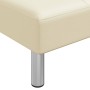 L-shaped cream-colored synthetic leather sofa bed, 255x140x70 cm. by , Sofas - Ref: Foro24-3157266, Price: 405,01 €, Discount: %