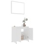 Set of white plywood bathroom furniture by vidaXL, Bathroom furniture - Ref: Foro24-802651, Price: 55,82 €, Discount: %