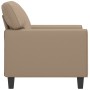 Sillón cuero sintético color capuchino 60 cm de , Sofás - Ref: Foro24-359411, Precio: 193,76 €, Descuento: %