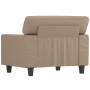 Sillón cuero sintético color capuchino 60 cm de , Sofás - Ref: Foro24-359411, Precio: 193,76 €, Descuento: %