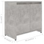 Concrete gray plywood bathroom cabinet 60x33x61 cm by vidaXL, Bathroom furniture - Ref: Foro24-802646, Price: 49,99 €, Discou...