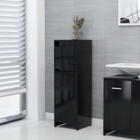 Black plywood bathroom cabinet 30x30x95 cm by vidaXL, Bathroom furniture - Ref: Foro24-802661, Price: 54,98 €, Discount: %