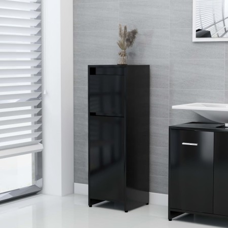 Armario de baño madera contrachapada negro 30x30x95 cm de vidaXL, Muebles de baño - Ref: Foro24-802661, Precio: 51,99 €, Desc...