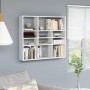 Glossy white plywood wall shelf 90x16x78 cm by vidaXL, Shelves and shelves - Ref: Foro24-802945, Price: 44,99 €, Discount: %