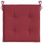 Cojines silla de jardín 2 uds tela Oxford rojo tinto 50x50x3 cm de , Cojines para sillas y sofás - Ref: Foro24-314056, Precio...