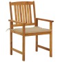 Garden chairs with cushions 2 units solid acacia wood by , Garden chairs - Ref: Foro24-3061173, Price: 150,71 €, Discount: %