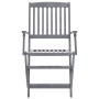 Folding garden chairs 4 pcs cushions solid acacia wood by , Garden chairs - Ref: Foro24-3064511, Price: 192,99 €, Discount: %