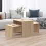 Mesa de centro madera contrachapada color roble 100x48x40 cm de vidaXL, Mesas de centro - Ref: Foro24-802915, Precio: 49,86 €...