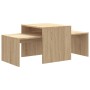 Mesa de centro madera contrachapada color roble 100x48x40 cm de vidaXL, Mesas de centro - Ref: Foro24-802915, Precio: 49,86 €...