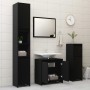 Black plywood bathroom furniture set by vidaXL, Bathroom furniture - Ref: Foro24-802652, Price: 67,93 €, Discount: %