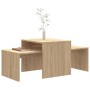 Mesa de centro madera contrachapada color roble 100x48x40 cm de vidaXL, Mesas de centro - Ref: Foro24-802915, Precio: 49,86 €...