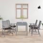 Garden dining chairs with cushions 4 pcs solid acacia wood by , Garden chairs - Ref: Foro24-3078412, Price: 297,30 €, Discoun...