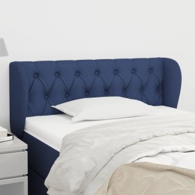 Blue fabric headboard 103x23x78/88 cm by , Headboards and footboards - Ref: Foro24-3117476, Price: 63,99 €, Discount: %