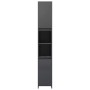 Glossy gray plywood bathroom cabinet 30x30x183.5 cm by vidaXL, Bathroom furniture - Ref: Foro24-802677, Price: 130,41 €, Disc...