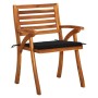 Garden chairs with cushions 4 units solid acacia wood by , Garden chairs - Ref: Foro24-3075181, Price: 380,93 €, Discount: %