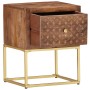 Solid mango wood bedside table 40x30x50 cm by , Nightstands - Ref: Foro24-286554, Price: 119,86 €, Discount: %