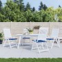 Gartenstuhlkissen 4 Stück blauer Stoff 40x40x3 cm von , Kissen für Stühle und Sofas - Ref: Foro24-314024, Preis: 36,86 €, Rab...