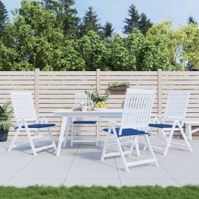 Gartenstuhlkissen 4 Stück blauer Stoff 40x40x3 cm von , Kissen für Stühle und Sofas - Ref: Foro24-314024, Preis: 34,99 €, Rab...