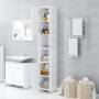 Armario de baño madera contrachapada blanco 30x30x183,5 cm de vidaXL, Muebles de baño - Ref: Foro24-802597, Precio: 76,57 €, ...