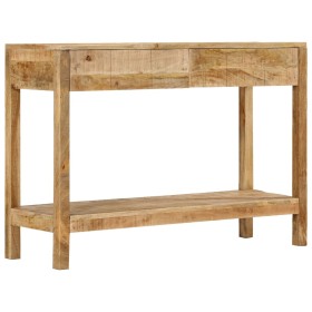 Console table with 2 drawers solid mango wood 110x35x75 cm by , Side tables - Ref: Foro24-354982, Price: 200,99 €, Discount: %