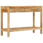 Mesa consola con 2 cajones madera maciza de mango 110x35x75 cm de , Mesas auxiliares - Ref: Foro24-354982, Precio: 200,34 €, ...