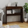 Mesa consola madera contrachapada roble marrón 80x30x80 cm de , Mesas auxiliares - Ref: Foro24-815218, Precio: 42,22 €, Descu...