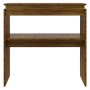 Brown oak plywood console table 80x30x80 cm by , Side tables - Ref: Foro24-815218, Price: 42,22 €, Discount: %