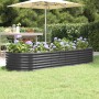 Steel flower bed anthracite powder coated 224x80x36 cm by , Pots and planters - Ref: Foro24-318921, Price: 56,25 €, Discount: %