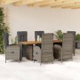 Garden dining set 7 pieces and gray synthetic rattan cushions by , Garden sets - Ref: Foro24-3213522, Price: 1,00 €, Discount: %