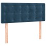 Box spring bed with dark blue velvet mattress 120x190 cm by , Beds and slatted bases - Ref: Foro24-3269865, Price: 372,51 €, ...