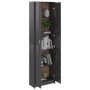 Glossy gray plywood hallway cabinet 55x25x189 cm by vidaXL, Wardrobes - Ref: Foro24-802857, Price: 144,99 €, Discount: %