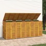 Shed for 4 acacia wood trash cans 280x89x117cm by , Waste container supports - Ref: Foro24-3155241, Price: 642,52 €, Discount: %