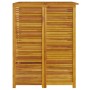 Shed for 4 acacia wood trash cans 280x89x117cm by , Waste container supports - Ref: Foro24-3155241, Price: 642,52 €, Discount: %