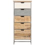 Cajonera de madera maciza de mango 45x30x105 cm de , Aparadores - Ref: Foro24-286535, Precio: 318,52 €, Descuento: %