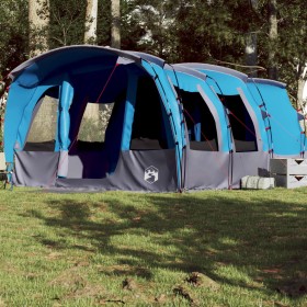 Tienda de campaña familiar túnel 8 personas impermeable azul de , Tiendas de campaña - Ref: Foro24-94750, Precio: 265,99 €, D...