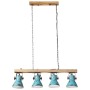 Worn blue ceiling lamp 25 W E27 90x24x111 cm by , Lamps - Ref: Foro24-371836, Price: 98,07 €, Discount: %