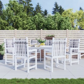 Gartenstuhlkissen niedrige Rückenlehne 6 Stück grau karierter Stoff von , Kissen für Stühle und Sofas - Ref: Foro24-314157, P...