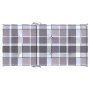 Garden chair cushion low backrest 6 pcs gray plaid fabric by , Cushions for chairs and sofas - Ref: Foro24-314157, Price: 77,...