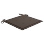 Sillas de jardín 2 uds madera de teca con cojines gris taupe de , Sillas de jardín - Ref: Foro24-3062270, Precio: 182,44 €, D...