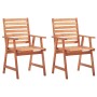 Garden dining chairs and cushions 2 pcs solid acacia wood by , Garden chairs - Ref: Foro24-3064328, Price: 132,65 €, Discount: %