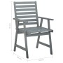 Garden dining chairs 2 pcs solid acacia wood with cushions by , Garden chairs - Ref: Foro24-3064410, Price: 174,39 €, Discoun...