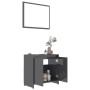 Gray plywood bathroom furniture set by vidaXL, Bathroom furniture - Ref: Foro24-802653, Price: 65,81 €, Discount: %