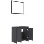 Gray plywood bathroom furniture set by vidaXL, Bathroom furniture - Ref: Foro24-802653, Price: 65,81 €, Discount: %