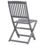 Folding garden chairs 6 pcs solid acacia wood cushions by , Garden chairs - Ref: Foro24-3065442, Price: 324,68 €, Discount: %