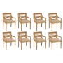 Batavia chairs 8 units solid teak wood with cushions by , Garden chairs - Ref: Foro24-3073352, Price: 975,68 €, Discount: %