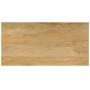 Mesa de centro madera maciza de mango y acero 100x50x35 cm de , Mesas de centro - Ref: Foro24-247339, Precio: 135,99 €, Descu...