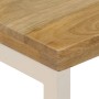 Mesa de centro madera maciza de mango y acero 100x50x35 cm de , Mesas de centro - Ref: Foro24-247339, Precio: 135,99 €, Descu...