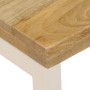 Mesa de centro madera maciza de mango y acero 100x50x35 cm de , Mesas de centro - Ref: Foro24-247339, Precio: 135,99 €, Descu...