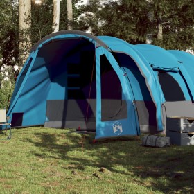 Tienda de campaña familiar túnel 8 personas impermeable azul de , Tiendas de campaña - Ref: Foro24-94735, Precio: 207,99 €, D...